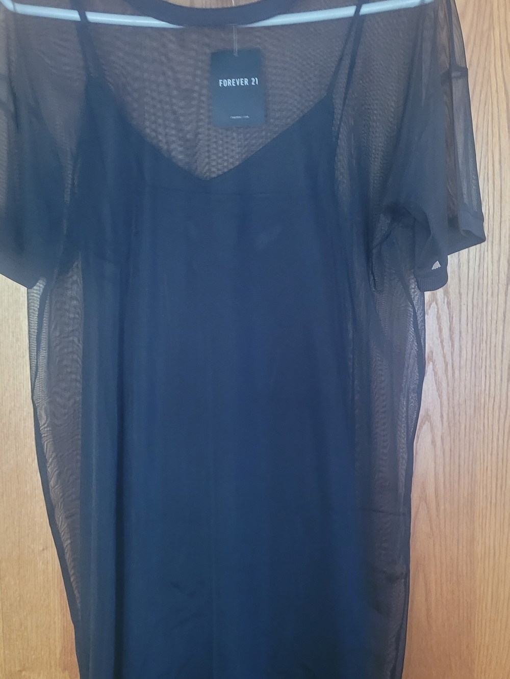 Forever 21 Black Sheer Knit Top